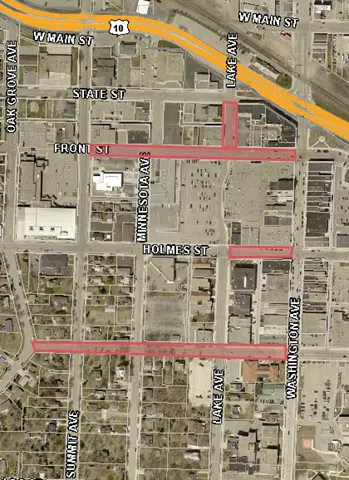 Some West Downtown Streets Closed Monday and Tuesday