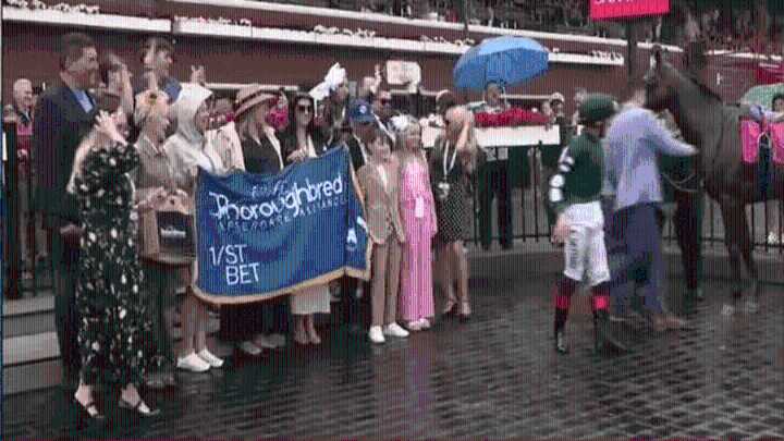 Thoroughbred Aftercare Alliance joins Belmont Festival stage in winner's circle Friday