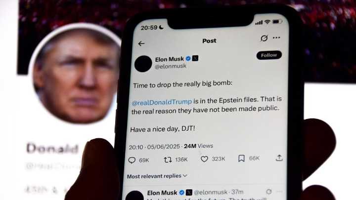Musk borra el mensaje que vinculaba a Trump con los delitos del depredador sexual Jeffrey Epstein