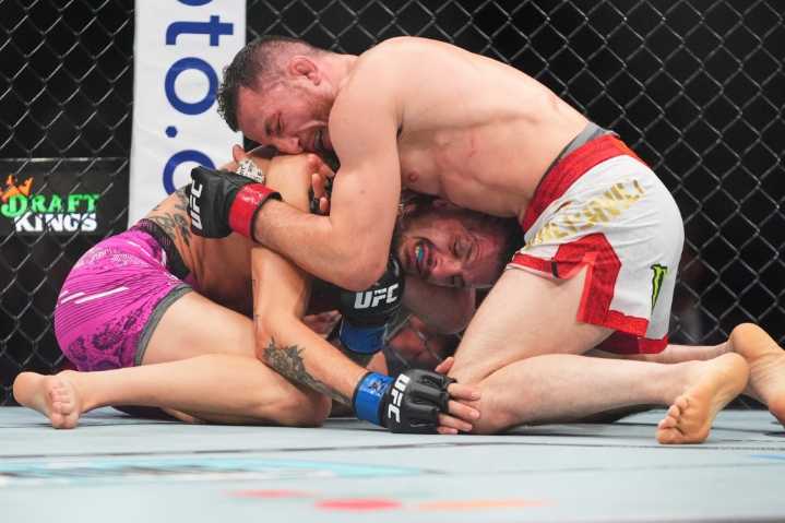 UFC 316: Merab Dvalishvili taps out Sean O’Malley to retain title with Trump in attendance