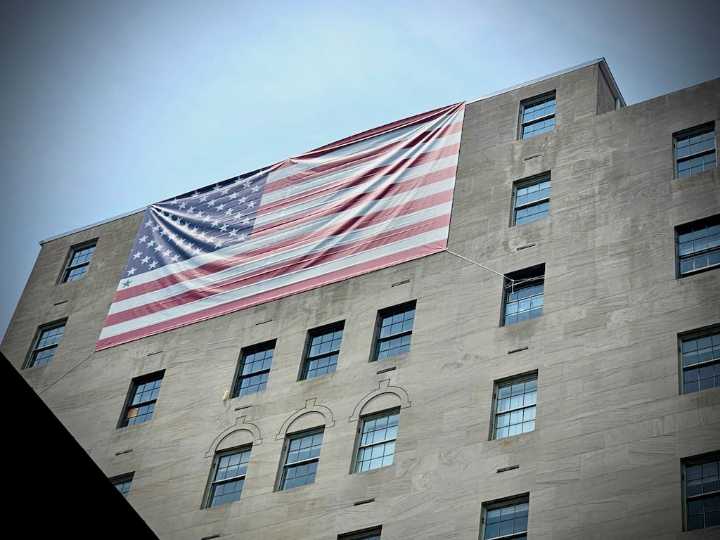 DC Building Owner Hangs Giant US Flag With Extra Star for Greenland
