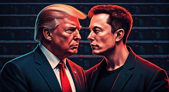 Elon Musk vs. Trump inspira nueva criptomoneda meme que se dispara y cae en horas