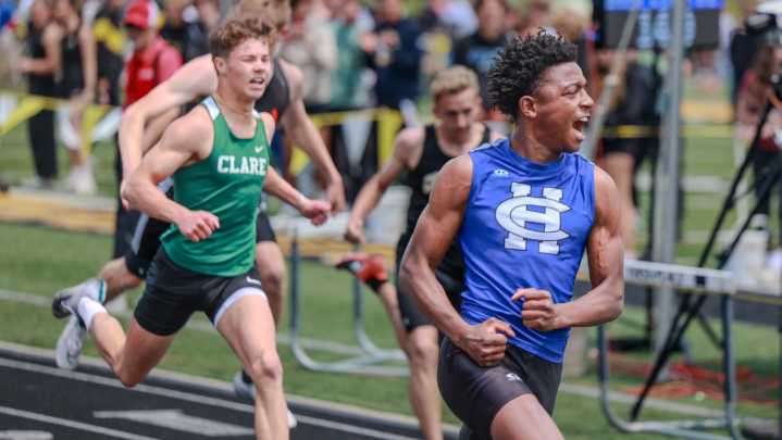How did Harper Creek, Marshall do at state track championships?