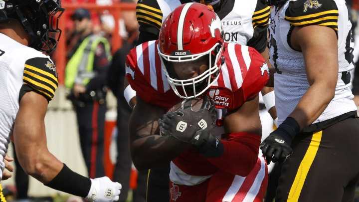 Stampeders down Tiger-Cats in Calgary debut for QB Vernon Adams Jr.