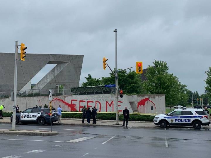 Holocaust Monument vandalized in downtown Ottawa