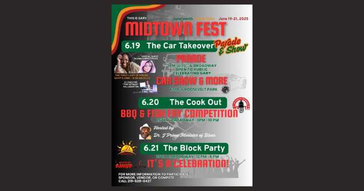 Date set for Midtown Fest: A Celebration Of Community, Culture, and Connection in Gary