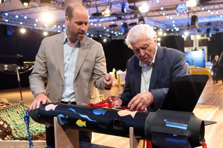 El príncipe Guillermo y David Attenborough lanzan un llamado por los océanos en un vídeo