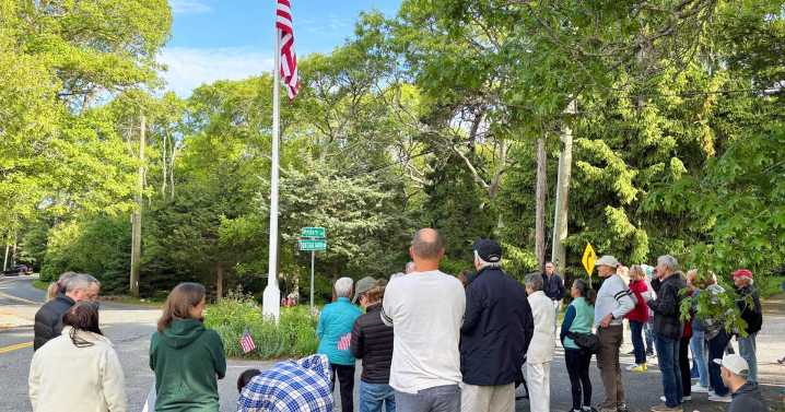 American Flag Raising Brings Cataumet Community Together