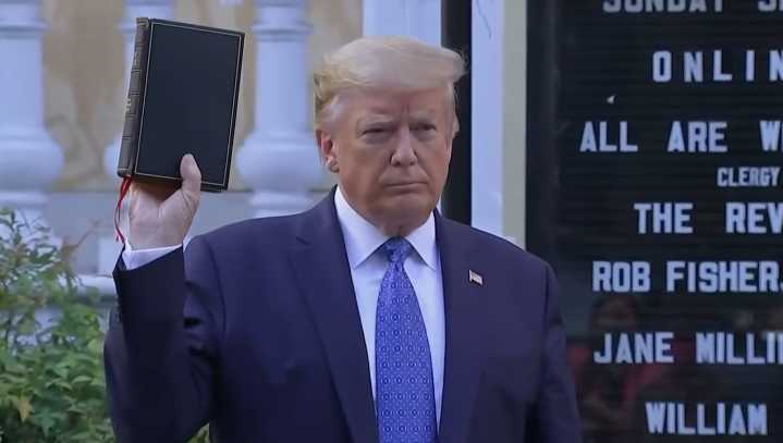 Trump Hides Nuclear Codes In Bible Where Pelosi Will Never Find Them