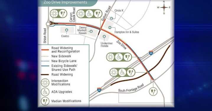 Zoo Drive construction starts Monday in Billings, traffic advisories issued
