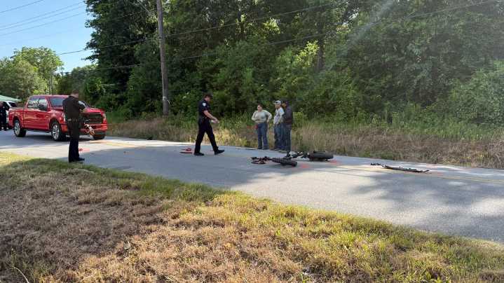 Child on bike taken to hospital after being hit by car in Orange