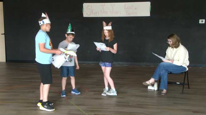 Local children create and perform a play in just one day