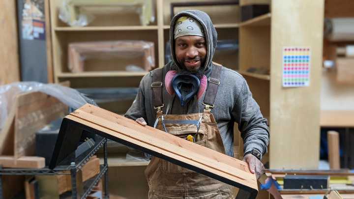 Formerly-Incarcerated Men Craft Tables Designed by Women in Prison, to Benefit Them When They Get Out