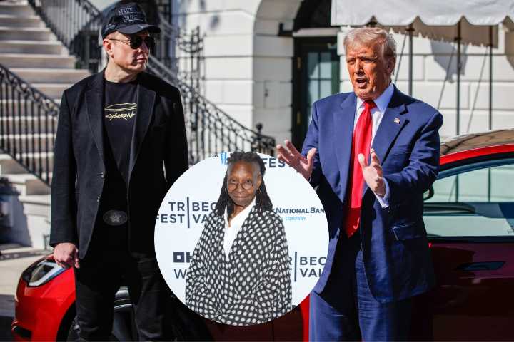 ‘The View’ Co-Host Whoopi Goldberg Believes the Feud Between President Trump and Elon Musk Is ‘Fake’