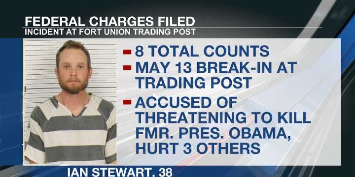 Records: Man accused of burglarizing Fort Union threatened to kill former President Obama, hurt others