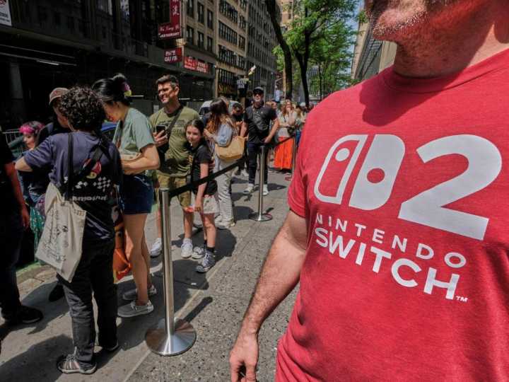 Fans get in line for highly anticipated launch of Nintendo Switch 2