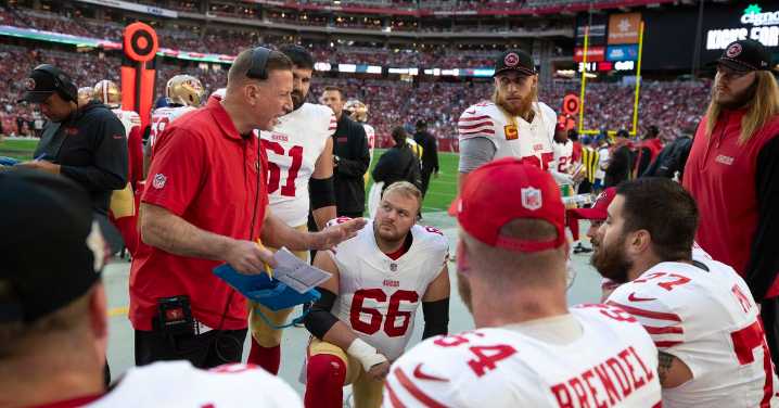 Where did the 49ers offensive line rank in 2024?