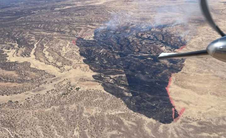 Firefighting conditions favorable in grass fire near Patagonia