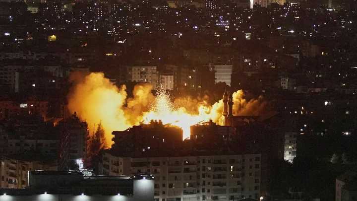 Israel strikes Beirut's suburbs to target what it says is Hezbollah drone production