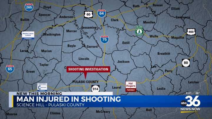 Man hospitalized after Pulaski County shooting