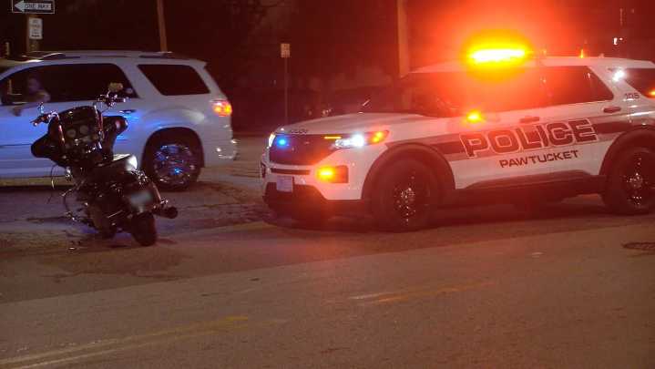Crash involving motorcycle in Pawtucket
