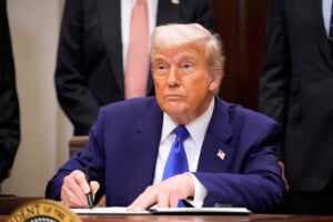 Federal vs. state power at issue in a hearing over Trump’s election overhaul executive order