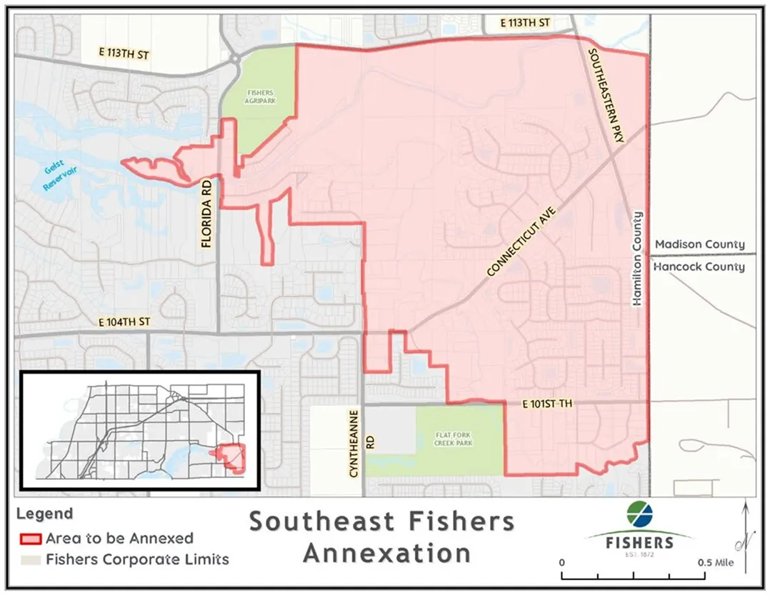 Southeast annexation completed, making Fishers 4th largest Hoosier city