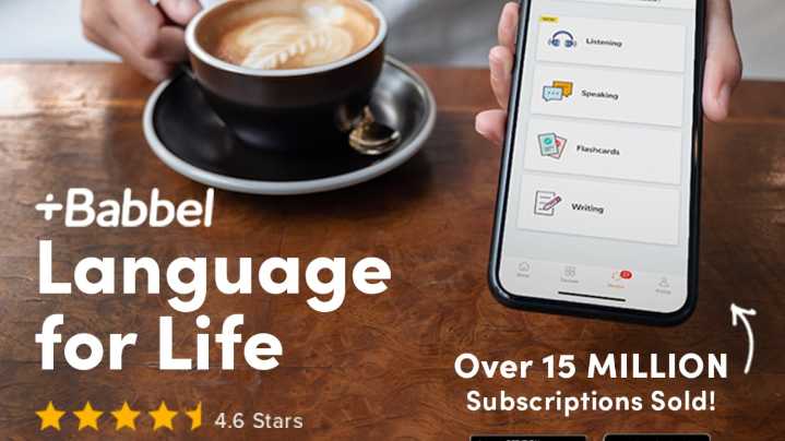 Get a lifetime subscription to Babbel Language Learning for just $129.99