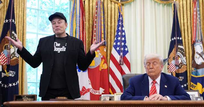'Musk and Trump's row of the century could spell tears for Orange Manbaby's Presidency'