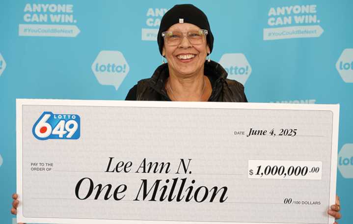 Canadian lottery player plans for retirement and "biggest pizza" after winning $1 million