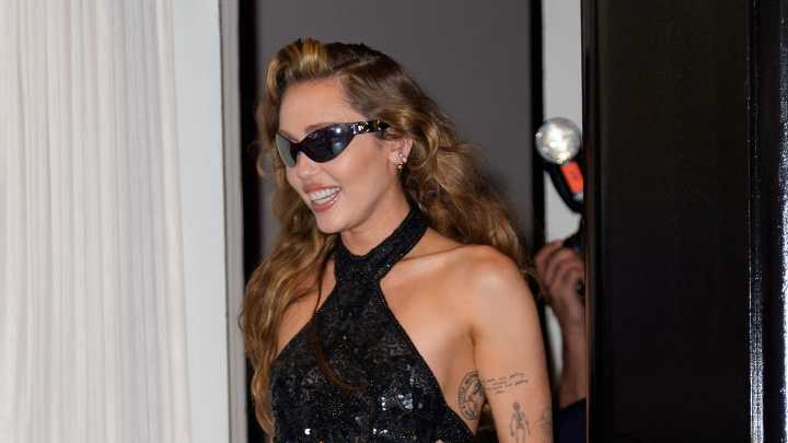 Miley Cyrus Traverses Trends in Shorts Over Tights and a Naked Dress