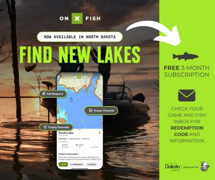 Dokken: Here’s how to get the free trial of onX Fish Midwest with your North Dakota fishing license