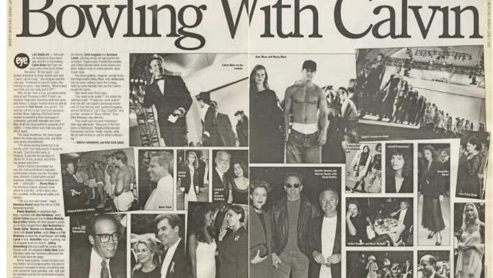 From The Archive: Calvin Klein's 1993 Hollywood Gala for AIDS Project LA