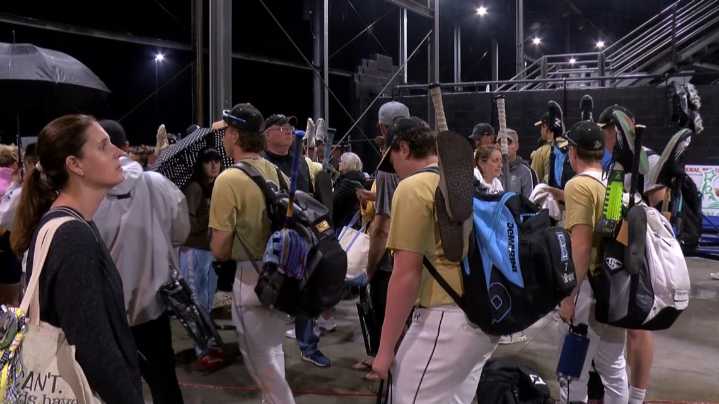 'It's a nightmare': Perrysburg baseball to resume regional final game Friday after long night in the rain