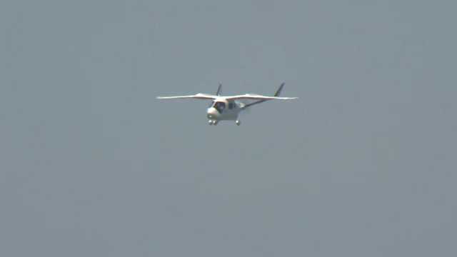 All-electric plane makes historic landing