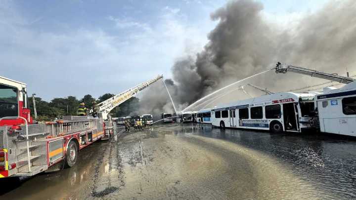 Massive SEPTA fire damages 40 buses in Nicetown