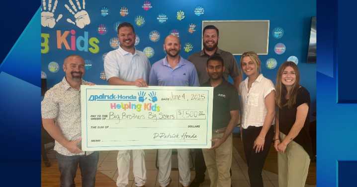 D-Patrick Honda helps kids by donating to Big Brothers Big Sisters