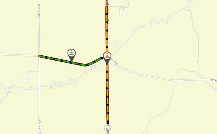 Bridge maintenance to close sections of U.S. 127, Jefferson Road in Jackson County