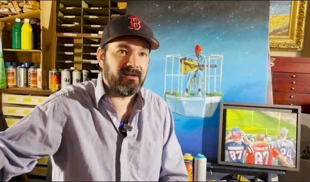 His story, his city, his way: New Bedford artist talks viral Belichick painting, work ethic