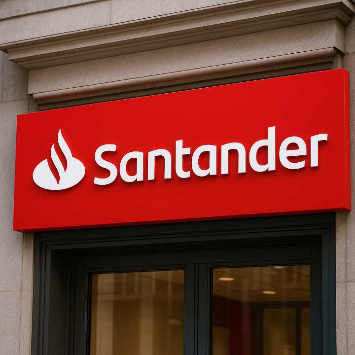 Acciones de Banco Santander (SAN) mantienen la calma en el IBEX 35 pese a la volatilidad del mercado