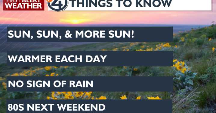 Get ready to warm up this week after a beautiful Monday ☀️