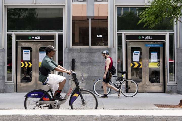 Montreal transit strike leads to extra traffic on some bike paths