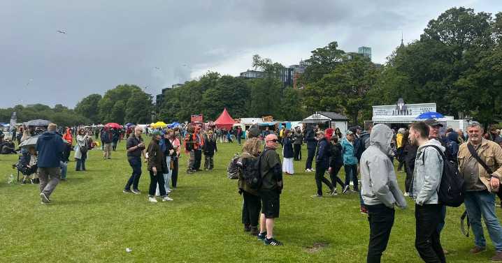 Hundreds flock to Edinburgh Meadows Festival despite thundery forecast