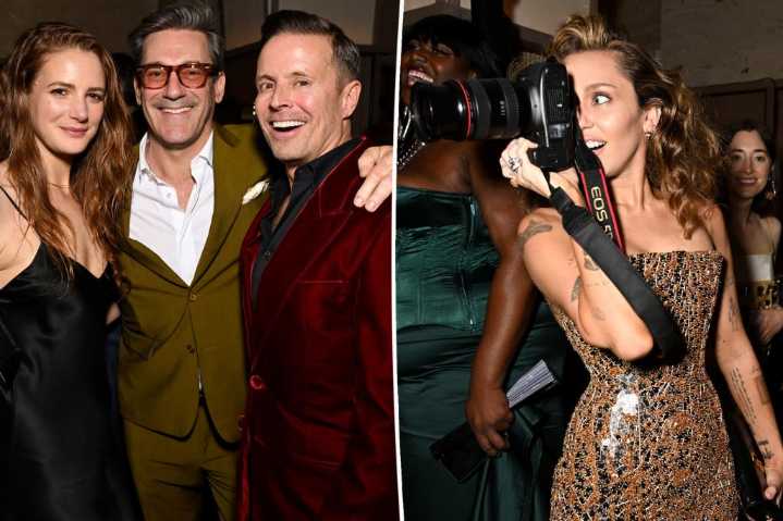 Exclusive | Jon Hamm, Miley Cyrus, Ansel Elgort at CAA's New York Party