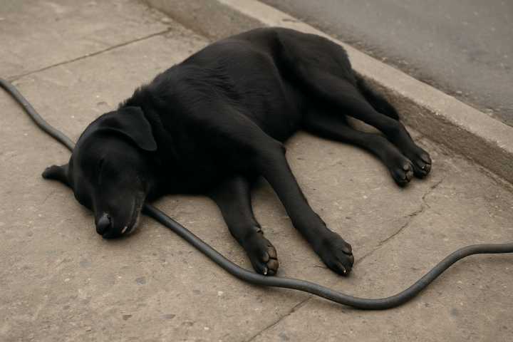 Facatativá: perro muere electrocutado por cables caídos y el IPYBAC exige acciones inmediatas