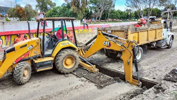 Avanzan trabajos de mantenimiento para evitar inundaciones en la capital