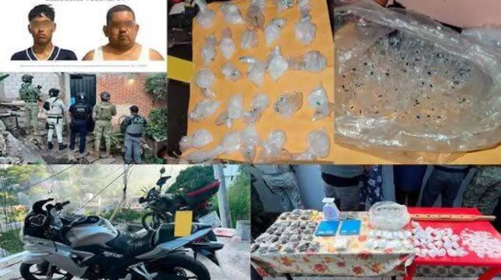 Droga y motocicletas aseguradas en operativo de seguridad en Yautepec