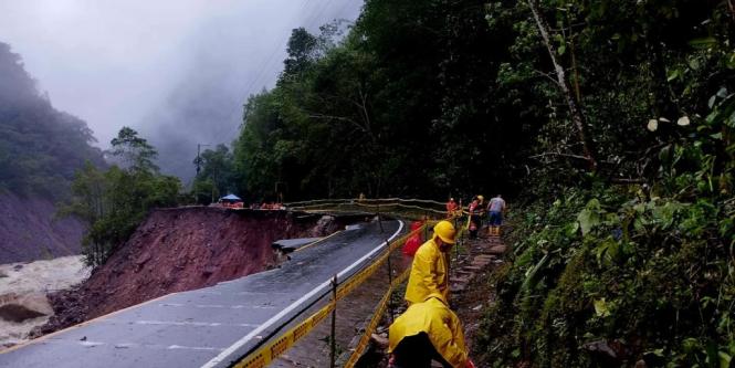 Transversal del Sisga: 13 puntos críticos afectados por la temporada de lluvias 