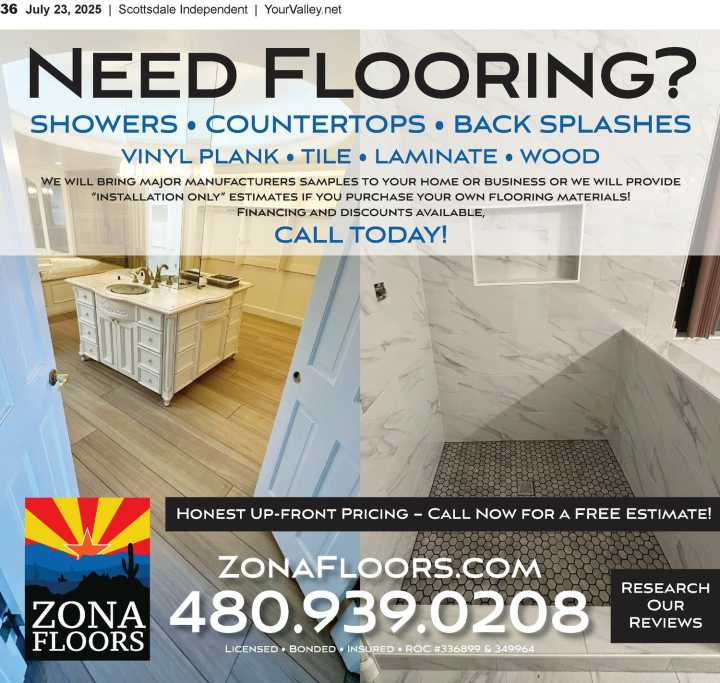 Zona Floors offers 0% financing for qualifying customers