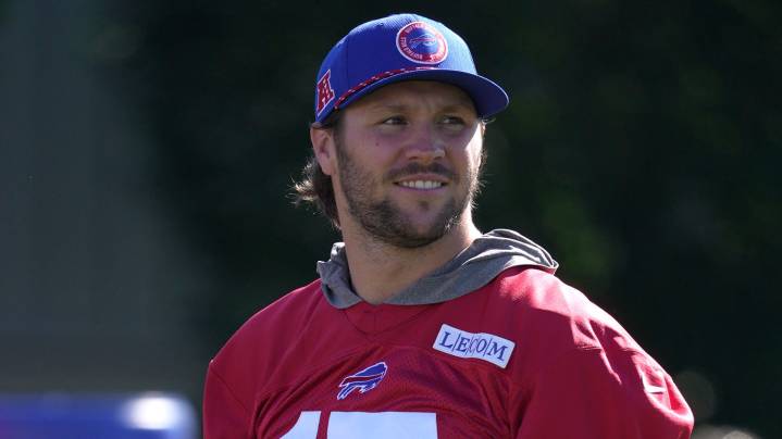 Josh Allen preaching the one day a time approach at camp